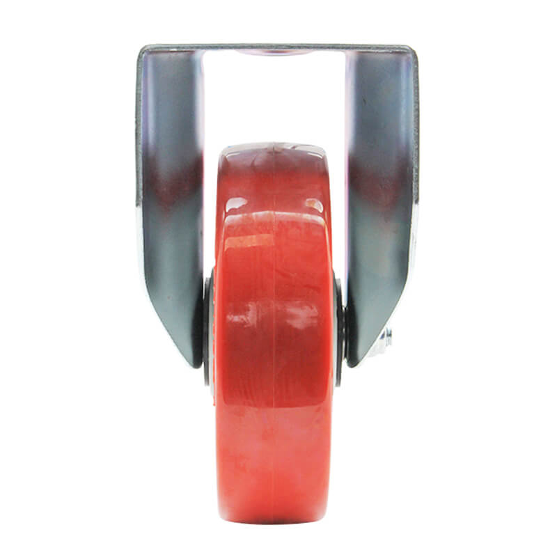 125mm Polyurethane Tyred Nylon Centred Wheel, 200kg Capacity Rigid Castor (R5045) - Image 3