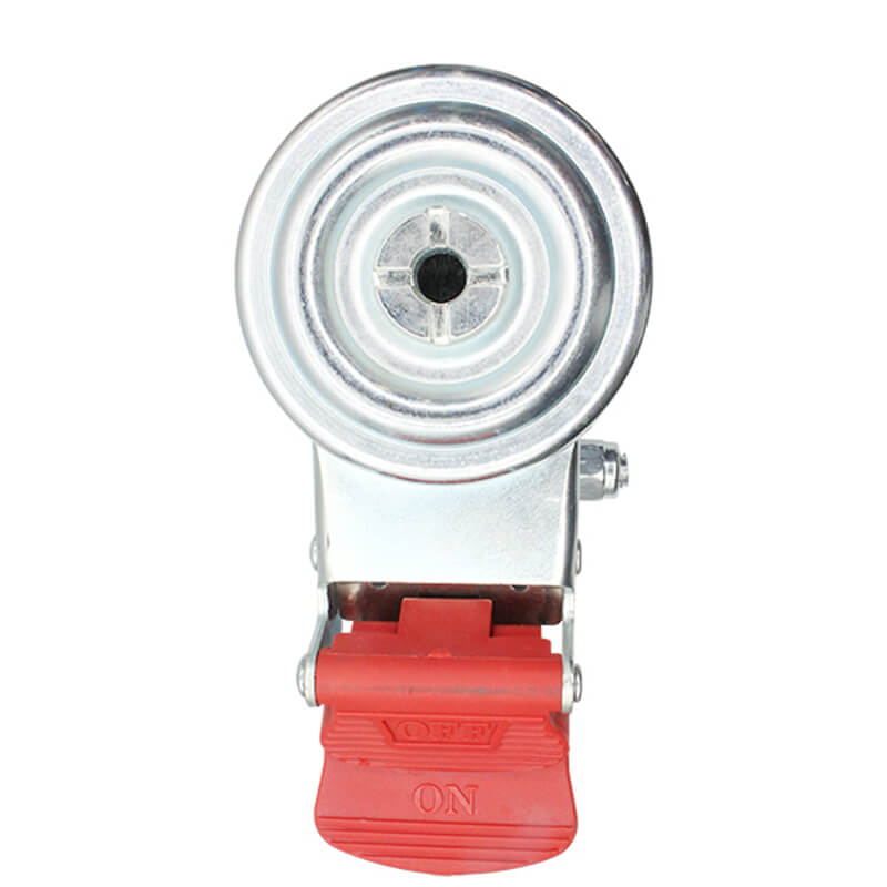 100mm Polyurethane Tyred on Nylon Centred Wheel, 200kg Capacity, Bolt Hole Swivel Brake Castor (S4218B) - Image 5