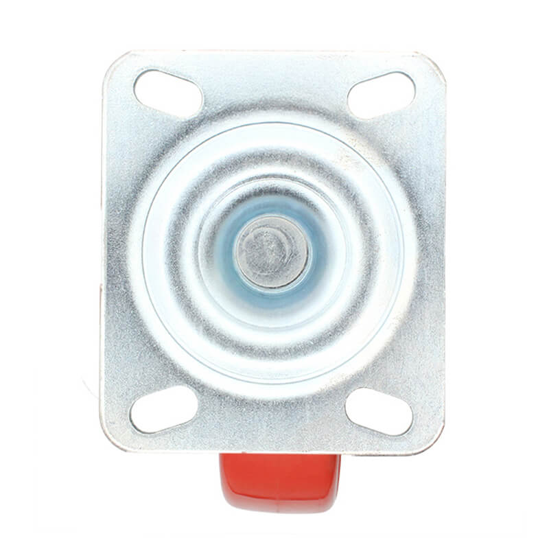 125mm Polyurethane Tyred Nylon Centred Wheel, 200kg Capacity Swivel Castor (S5044) - Image 3