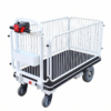 Electric Platform Trolley with Fence 1295 x 640mm 500kg (PFR017)