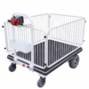 Electric Platform Trolley with Fence 1295 x 915mm 500kg (PFR100)
