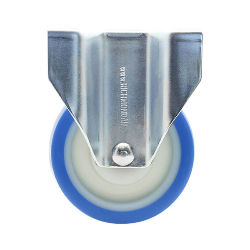 100mm Rebound Polyurethane Wheel, 150kg Capacity Rigid Castor (R4055) - Image 4