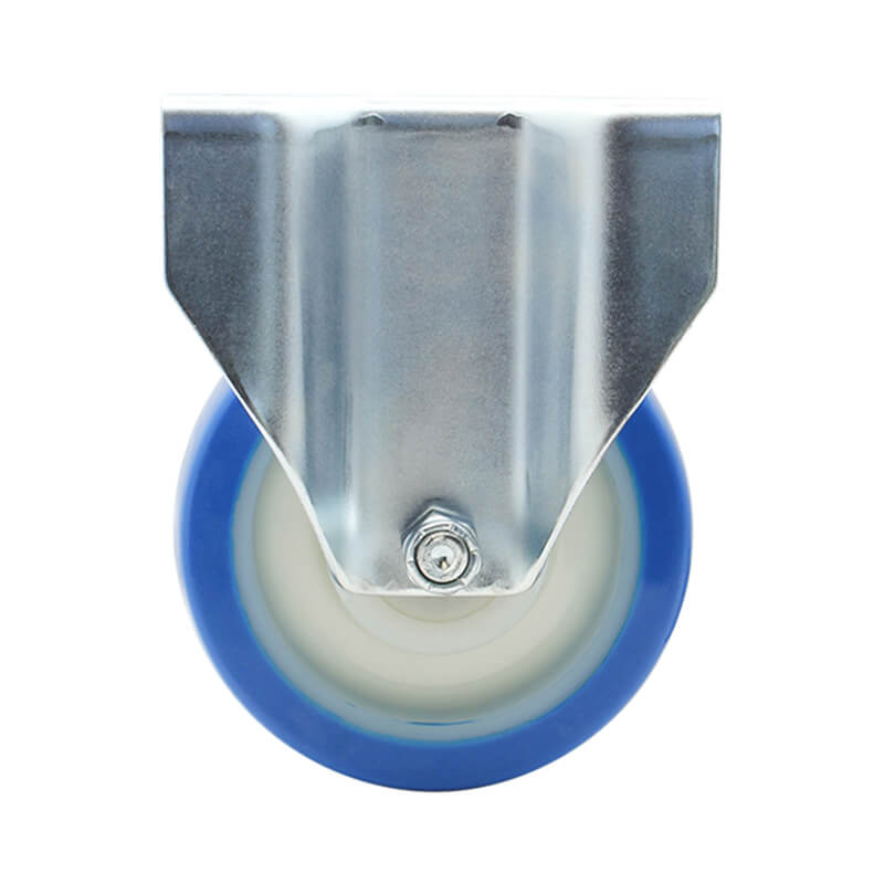 100mm Rebound Polyurethane Wheel, 150kg Capacity Rigid Castor (R4055) - Image 2