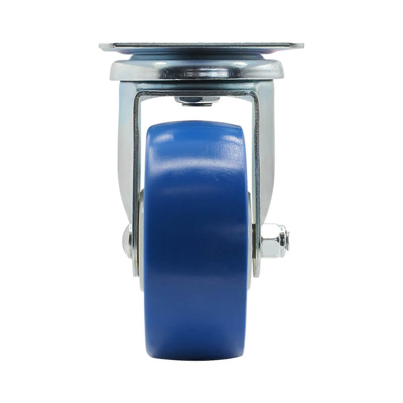 100mm Rebound Polyurethane Wheel, 150kg Capacity Swivel Castor (S4054) - Image 3